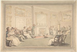 De receptie door Thomas Rowlandson