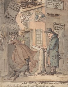 De zaagsteller door Thomas Rowlandson