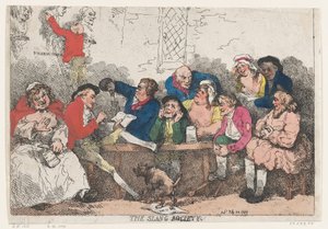 De Slang Society, 24 juli 1785 door Thomas Rowlandson