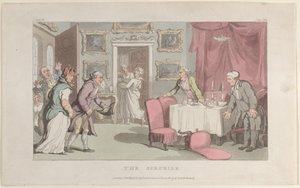 De verrassing, uit De dominee van Wakefield, 1 mei 1817 door Thomas Rowlandson