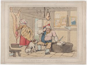 De triomf van sentiment door Thomas Rowlandson