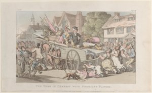 De Dominee in gezelschap van Rondtrekkende Spelers, uit De Dominee van Wakefield, 1 mei 1817