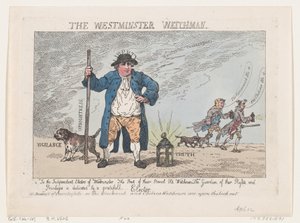 De Westminster Wachter door Thomas Rowlandson