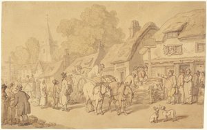 The Woolpack Inn door Thomas Rowlandson