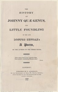 Titelpagina, uit The History of Johnny Quae Genus, The Little Foundling of the Late Docto