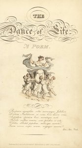 Titelpagina met kalligrafische titel en vignette door Thomas Rowlandson