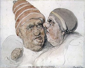 Tripe en Trollebobs door Thomas Rowlandson