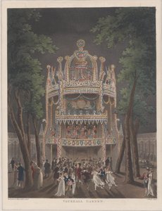 Vauxhall Garden, 1809 door Thomas Rowlandson