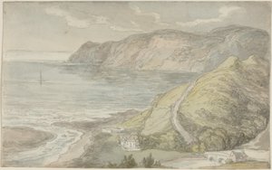 Uitzicht vanuit de Inn at Lynton door Thomas Rowlandson