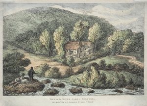 Uitzichten in Cornwall: Uitzicht op de rivier Camel, Cornwall, 1812