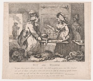 Wit en wijsheid Pittoreske schoonheden van Boswell, deel de eerste door Thomas Rowlandson