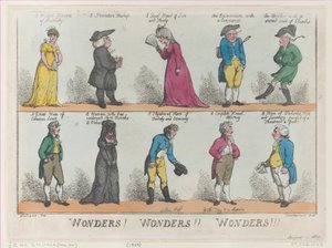Wonderen! Wonderen!! Wonderen!!!, [1 augustus 1809], herdruk door Thomas Rowlandson