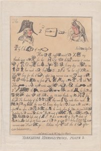 Yorkshire hiërogliefen, plaat 2, 11 maart 1809 door Thomas Rowlandson