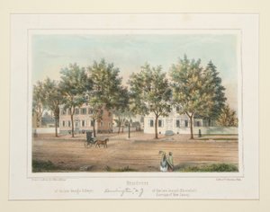 Woning / van wijlen George Dillwyn / van wijlen Joseph Bloomfield (Burlington, NJ), uit 14 gezichten op Burlington door Thomas S. Sinclair