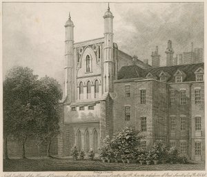 Noordoostelijk uitzicht op het Lagerhuis naar een tekening van Thomas Sandby RA door Thomas Sandby