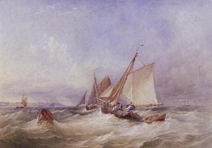 In de Solent door Thomas Sewell Robins
