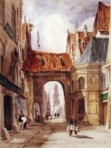 Kerk van St. Charles Borromeo in Antwerpen door Thomas Shotter Boys