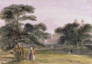 Figuren in het Park onder de Sterrenwacht, Greenwich, ca. 1850 door Thomas Shotter Boys