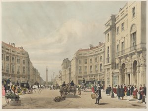 Londen zoals het is: Regent Street, kijkend naar de Duke of York