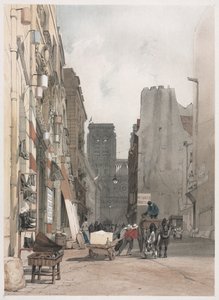 Pittoreske Architectuur in Parijs, Gent, Antwerpen, Rouen: Notre Dame, Parijs door Thomas Shotter Boys