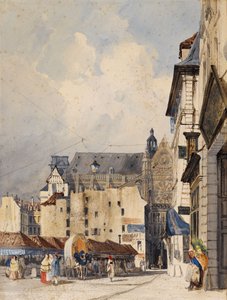 Prouvairestraat en de Saint-Eustache kerk