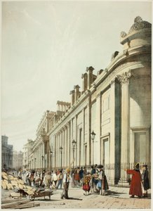 De bank met uitzicht op het herenhuis, uit Originele uitzichten van Londen zoals het is door Thomas Shotter Boys