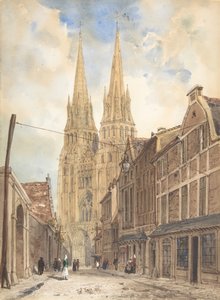 Zicht op Bayeux, 1832