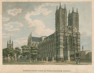 Noordwestelijk uitzicht op Westminster Abbey, Londen