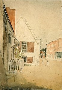Een straat in Southall door Thomas Stothard