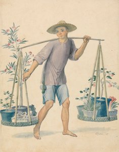 Chinese Bloemenverkoper door Thomas Stothard