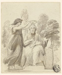 Homerus kronen door Thomas Stothard