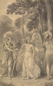 Een van zes illustraties bij Fenelons "De avonturen van Telemachus, zoon van Ulysses" door Thomas Stothard