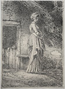 Specimens of Polyautography: De verloren appel, 1803 door Thomas Stothard