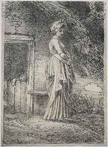 Specimens van Polyautografie: De Verloren Appel door Thomas Stothard
