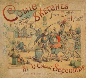 Komische schetsen uit de Engelse geschiedenis omslag, ca. 1884