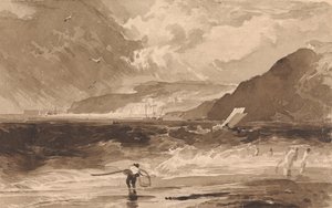Lyme Regis, Dorsetshire, een bui door Thomas Sully
