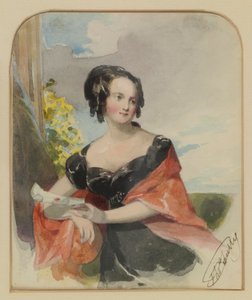 Portret van een dame door Thomas Sully