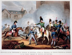 De geallieerde bevelhebbers bij Leipzig, 1813-1815