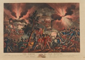 De uitval uit Bayonne, 1814 door Thomas Sutherland