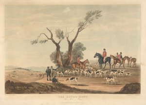 Twee van een set van vier: De koninklijke jacht. 1. De ontmoetingsplaats. door Thomas Sutherland