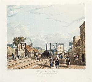 Water innemen, bij Parkside (Het station waar meneer Huskisson viel)