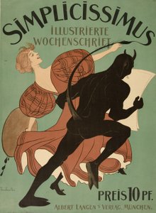 Vooromslag van "Simplicissimus Illustrierte Wochenschrift", uitgegeven 1896
