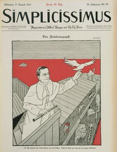 De Vredige Paus, voorpagina van een Duits tijdschrift, 