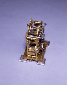Miniatuur slagwerk bracket klok, nr. 222, ca. 1695 door Thomas Tompion
