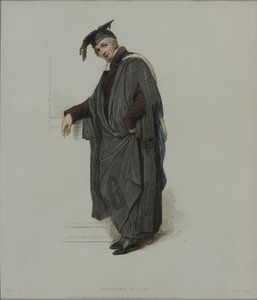 Bachelor in de Rechten, gegraveerd door J. Agar, gepubliceerd in R. Ackermann