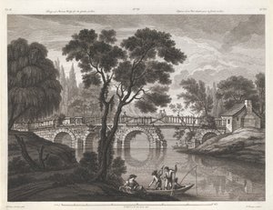 Ontwerp van een Vervallen Brug voor de Tuin bij Sion door Thomas Vivares