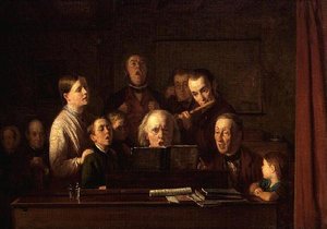 Oefenen voor een dorpsconcert