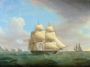 H.M. Fregat Galatea, 38 Kanonnen bij de Needles, Isle Of Wight