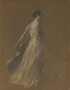 Dame staand met een cello