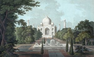 Uitzicht op Taj Mahal